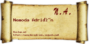 Nemoda Adrián névjegykártya